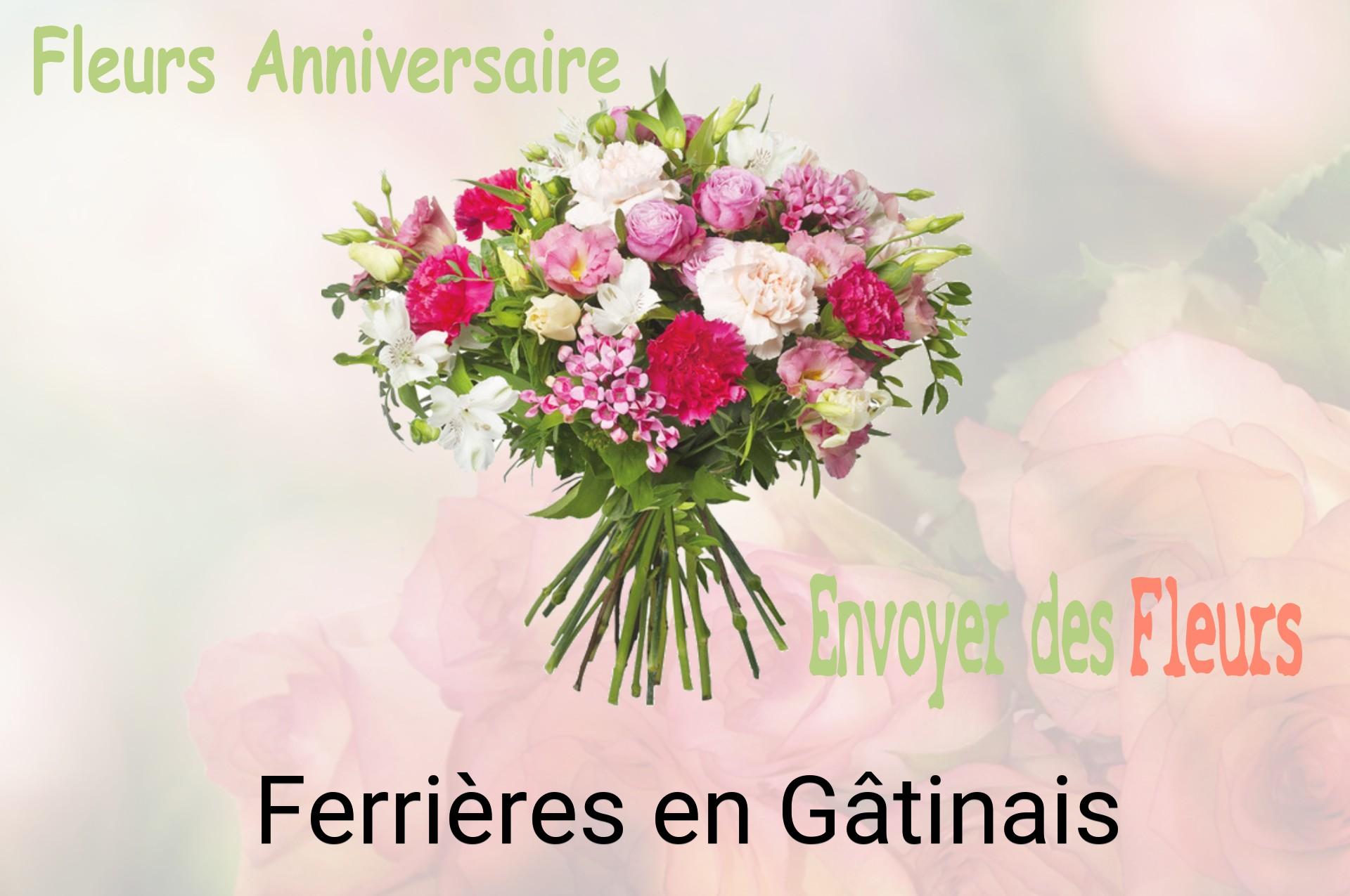 Bouquet de fleurs d’anniversaire livré à Ferrières-en-Gâtinais