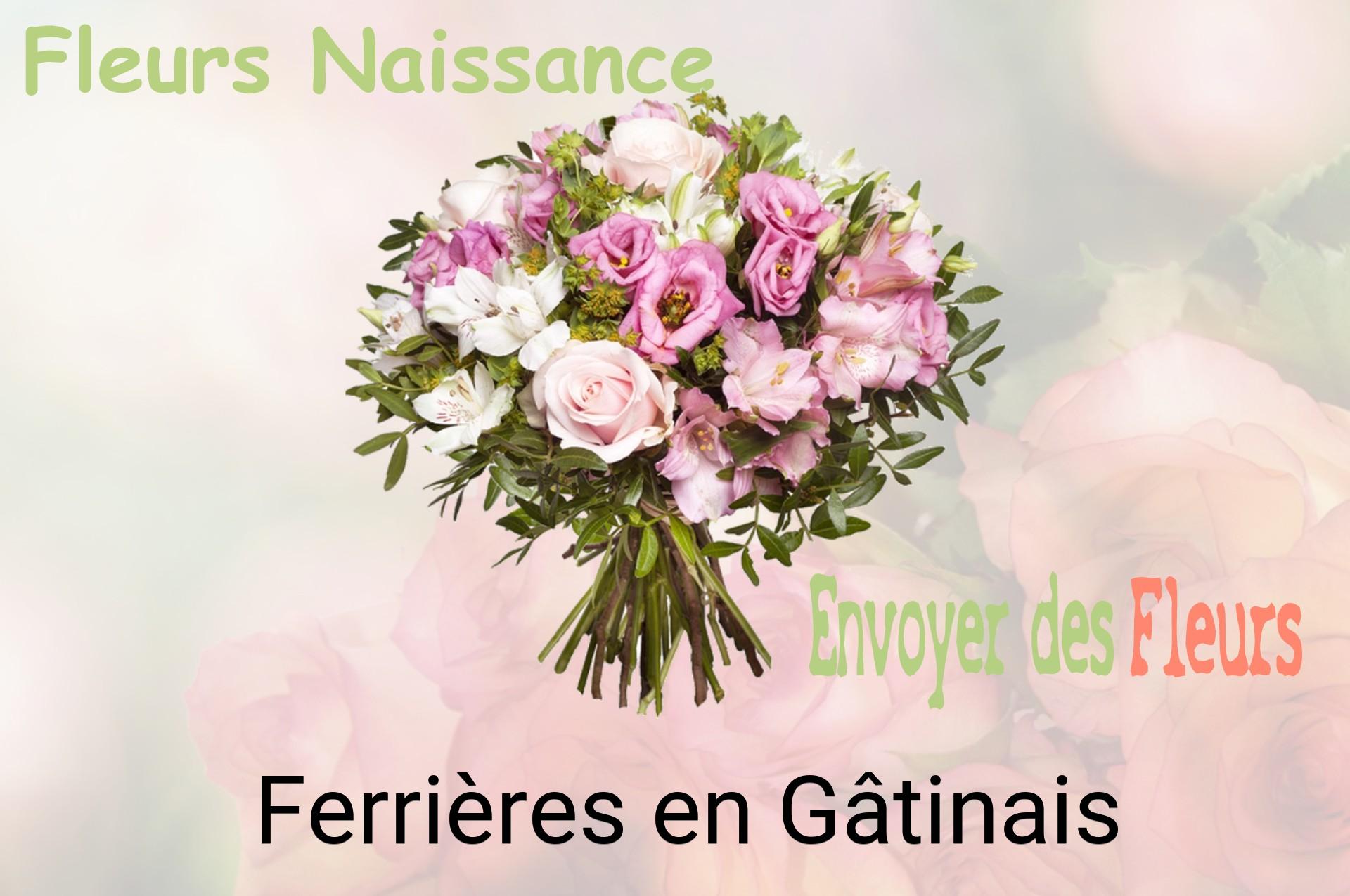 Bouquet de fleurs de naissance livré à Ferrières-en-Gâtinais